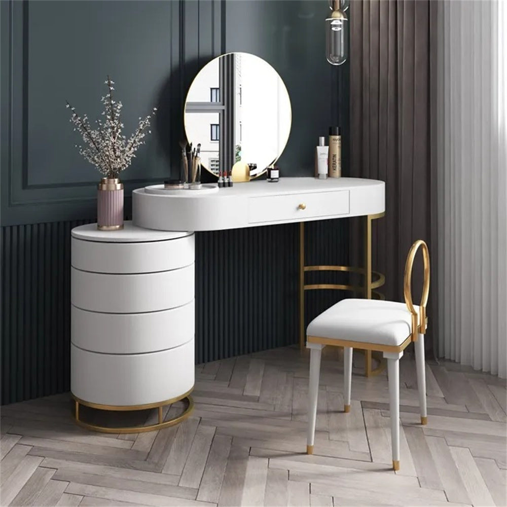 Inverfin - El Tocador Chanel es un mueble práctico y moderno, cuenta con  espejo y cuatro cajones, haciéndolo funcional y encantador para vos 💡🎀💛  #Inverfin #Mueble #Tocador #Dormitorio #Vestidor