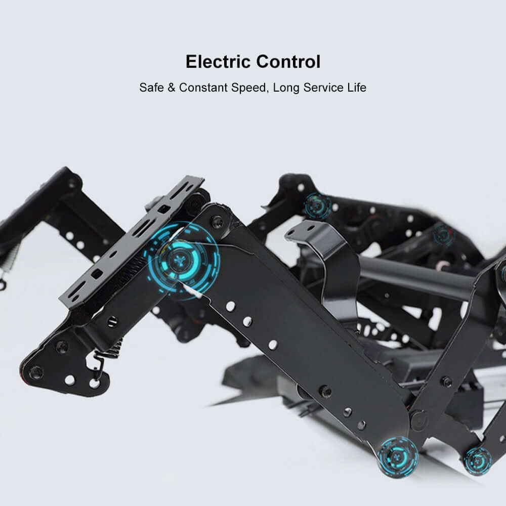 Stylish white leather sleeper sofa bed with power reclining feature