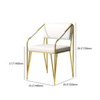 Chic PU Leather Guest Chair with Sleek Gold Metal Legs for Modern Interiors