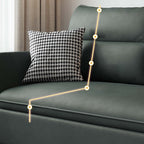 Versatile 64-inch green convertible sleeper sofa bed with storage