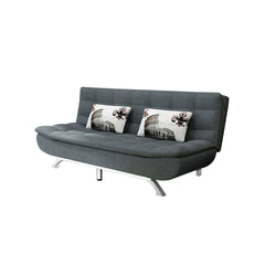 Modern Linen Futon Sofa Bed with Cushions Perfect for 2 to 3 Seaters