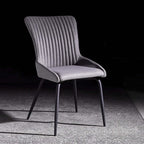 Comfortable Modern Gray Upholstered Chairs for Dining Room