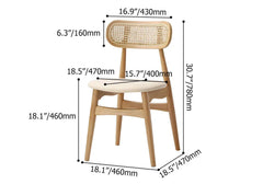 Elegant Rattan Upholstered Dining Chair for Modern Home Decor