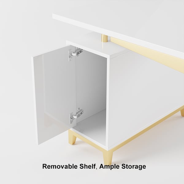 Black modern wooden executive writing desk and chair set for home office, 71 inches