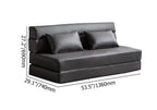 53.5" Leathaire Sleeper Sofa in Gray - Convertible Sofa with Tight Back for comfortable home lounging