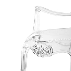 Transparent Jalen dining chair adds elegance to any dining space