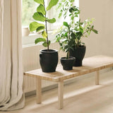 Farmhouse Innovative Woven Rattan Entryway Bench in Natural
