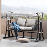 Rattan Woven Outdoor Hanging Chair Sofa with Aluminum Frame