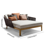 Modern Style Rattan Outdoor Daybed with Cushion Pillow