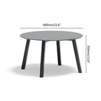 Contemporary 5-piece rattan patio conversation set with rotating armchair and round end table