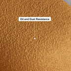 Fashionable white and orange boucle bedroom bench with 2 legs and plush upholstery