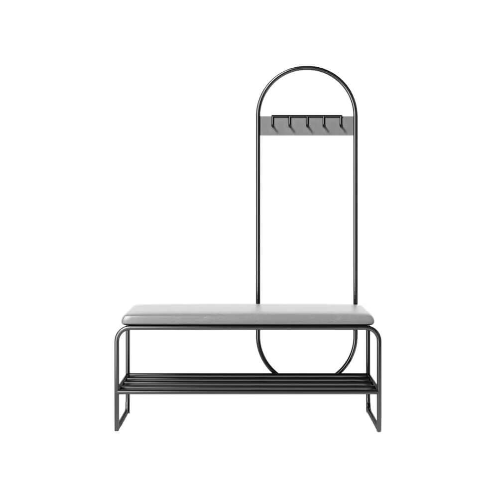 39.4" Mudroom Storage Coat Rack with Bench Secondary image