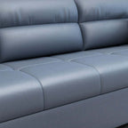 Convertible sofa with storage and pockets for comfortable guest sleeping arrangements