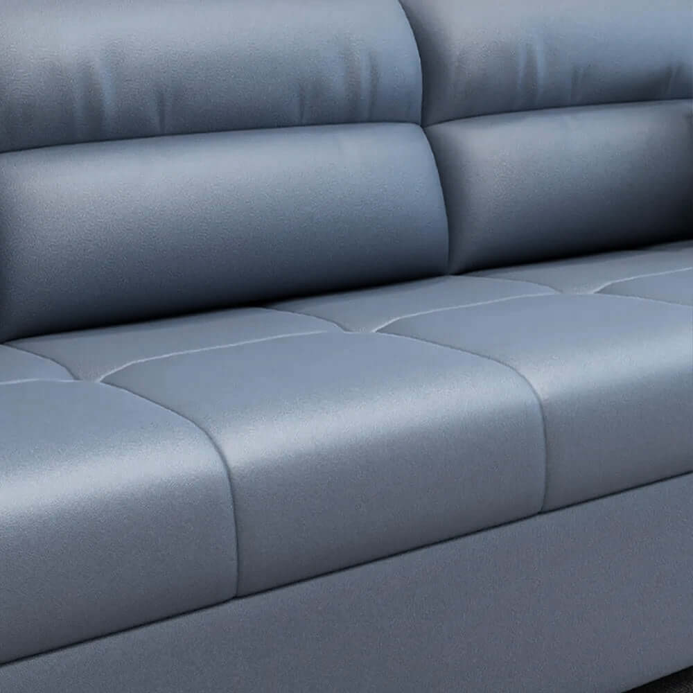 Convertible sofa with storage and pockets for comfortable guest sleeping arrangements