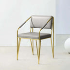 Elegant Upholstered Vanity Chair with Gold Metal Legs for Stylish Decor