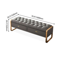 Versatile upholstered ottoman bench with storage for bedroom or entryway