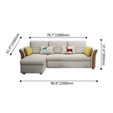 90.6" Full Sleeper Sofa LeathAire Upholstered Convertible Sofa with Storage