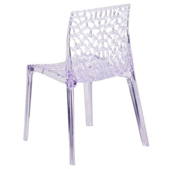 Contemporary clear acrylic chair with sleek and stylish appearance