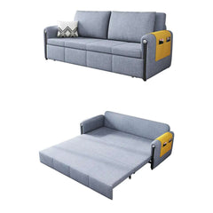 Sleek contemporary sleeper sofa with storage functionality