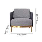 Elegant black and gray accent chair suitable for living room decor