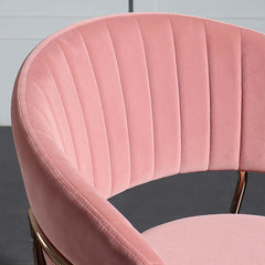 Elegant pink dining room chair set of 2 with modern upholstered design