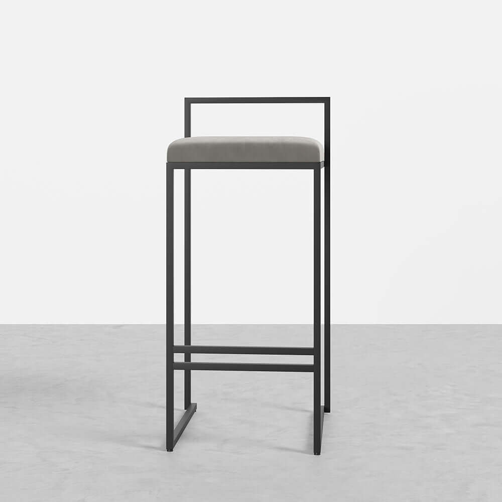 Fashionable White Velvet Counter Height Barstools Set of 2 with Back and Footrest for Modern Home Decor