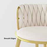 Nordic Pink Round Accent Chair with Velvet Upholstery