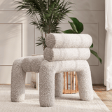 Beige Velvet Accent Chair Upholstery Horizontal Channeled for Living Room