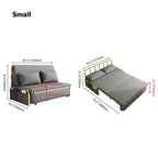 Versatile Gray Full Sleeper Sofa Upholstered Convertible LeathAire Sofa for Guests