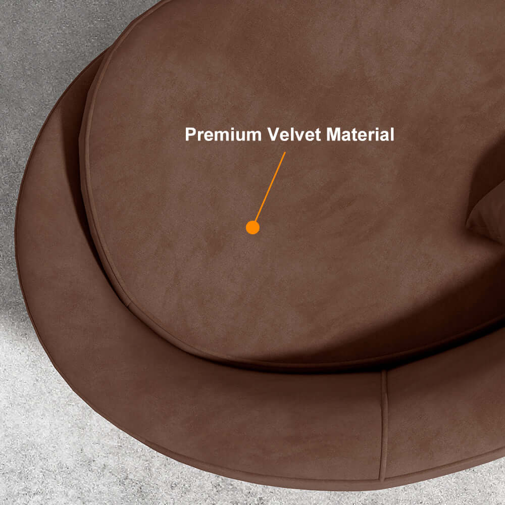 Pink velvet curved sofa with gold metal base, modern design, 63 inch length, includes toss pillow