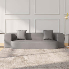 Elegant 79 inch Modern Folding Sofa Bed LeathAire Upholstered Full Sleeper with Multi-Position Backrest and Metal Legs