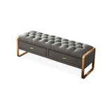Modern Faux Leather Ottoman Bench with Storage Bed End Bench