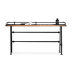 Stylish industrial high bar table and stools with metal legs