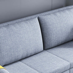 Stylish cotton and linen sofa that converts into a sleeper