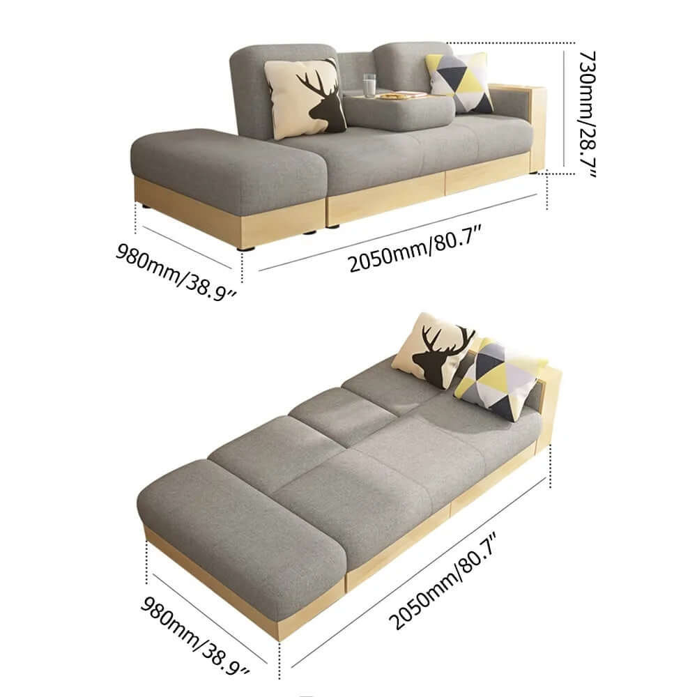 Convertible Sleeper Sofa in Modern Design