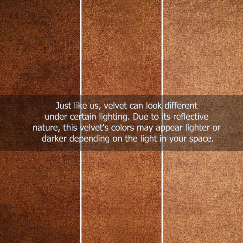 Modern mid-century bar stool with luxurious orange velvet upholstery