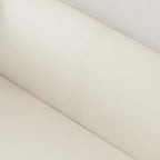 Contemporary sofa in off-white and brown with 3-seaters Microfiber Leather Upholstery