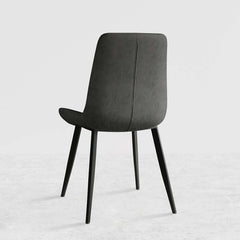 Pair of Modern Gray Upholstered Dining Chairs for Elegant and Functional Dining Area