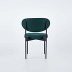 Yellow dining chairs set, upholstered in linen for modern and inviting appeal