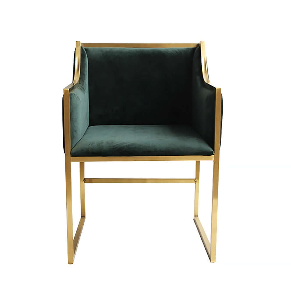 Modern Simple Lazy Single Sofa Chair Luxury Fabric Dining Chair Secondary image