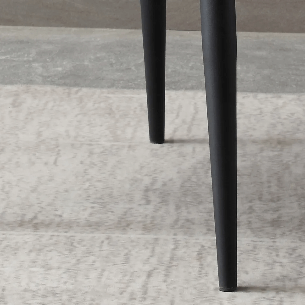 Chic gray dining chair with plush upholstered seating set of 2