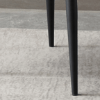 Chic gray dining chair with plush upholstered seating set of 2