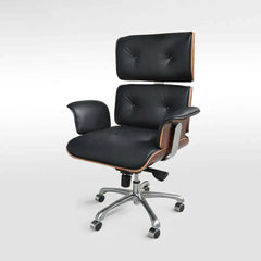 Modern home office chair with adjustable height and upholstered swivel seat for ergonomic comfort