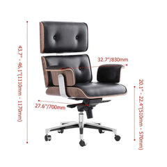 Height adjustable upholstered swivel chair for modern home office with comfortable seating