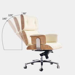 Adjustable height modern home office chair with upholstered swivel feature for versatile use