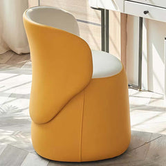 Swivel vanity stool with low back - elegant and functional furniture piece