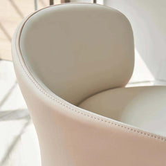 Pu leather swivel vanity stool - elegant and functional furniture piece