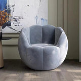 Blue Accent Chair Pumpkin Moon Pod