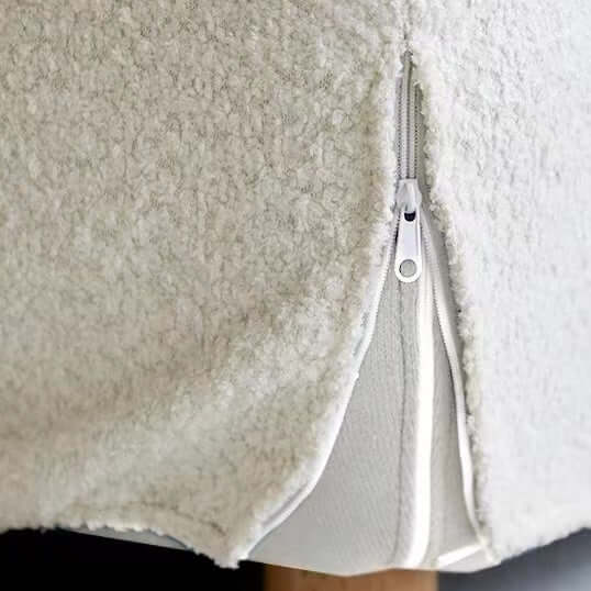 White children's boucle sherpa lounge chair with rabbit accent, cozy and stylish sofa