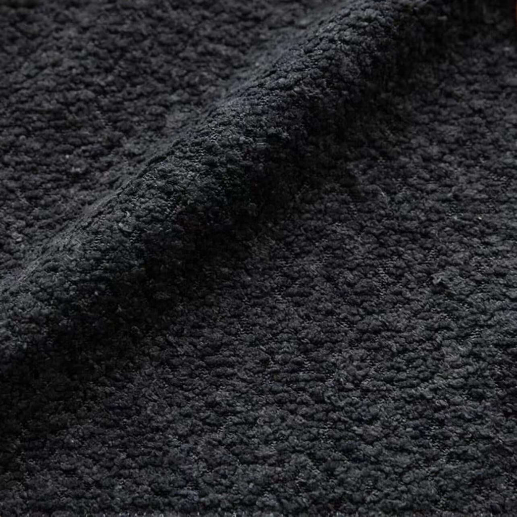 Light tan boucle sherpa lounge accent chair with wood base, modern and cozy design